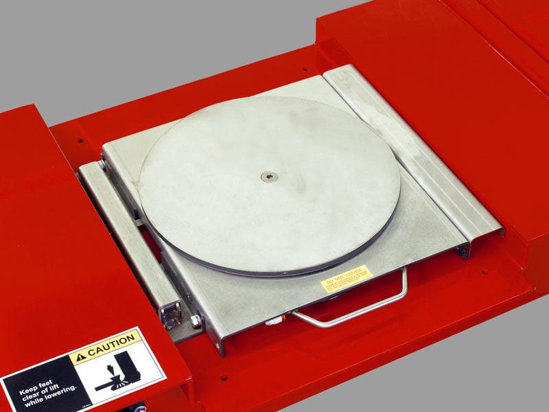 four post lift turnplate