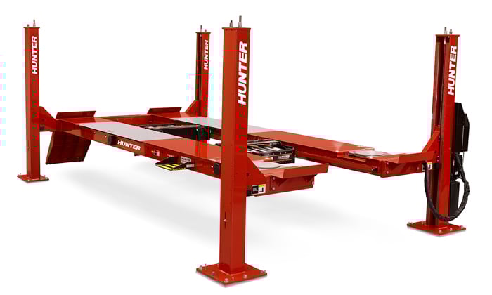 harsh duty four post lift rack