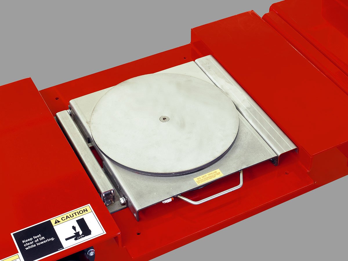 four post lift stainless steel turnplate
