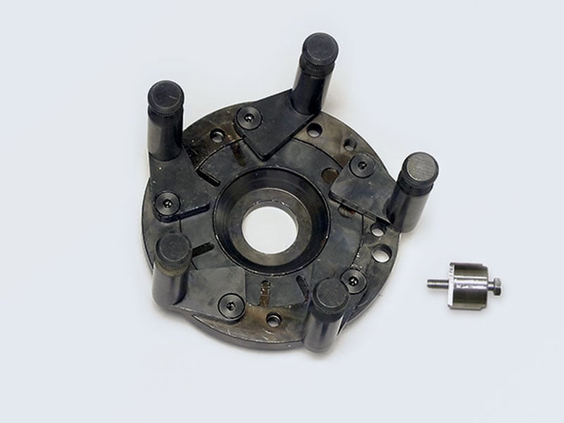 center clamp tire changer flange plate