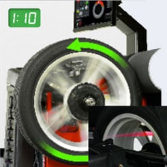 graphic showing diagnostic test with arrow
